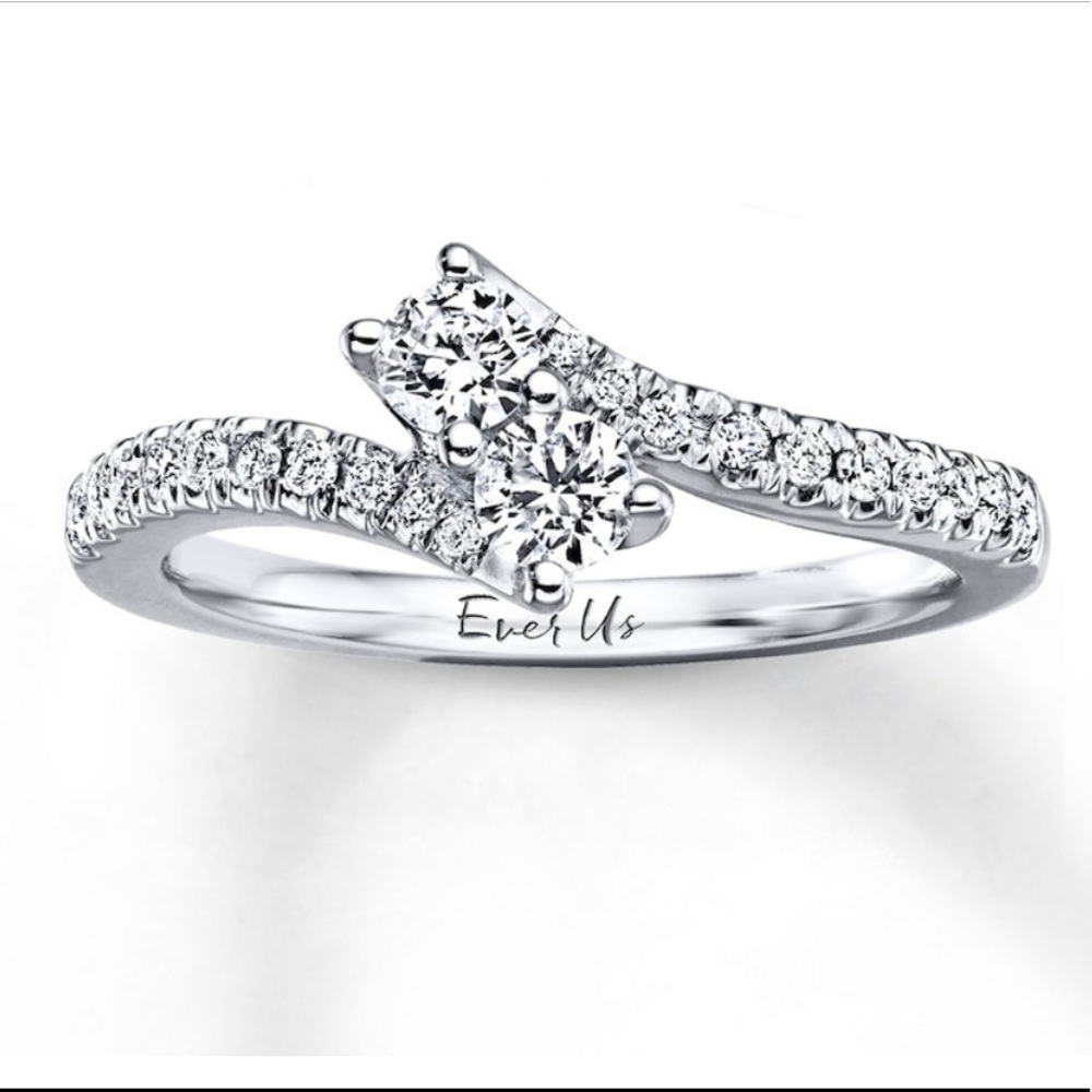 Ever Us Ring 1/2 ct tw Diamonds 14K White Gold 💎